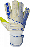 Reusch Attrakt S1 Evolution Finger Support 5070138 1091 white blue yellow front